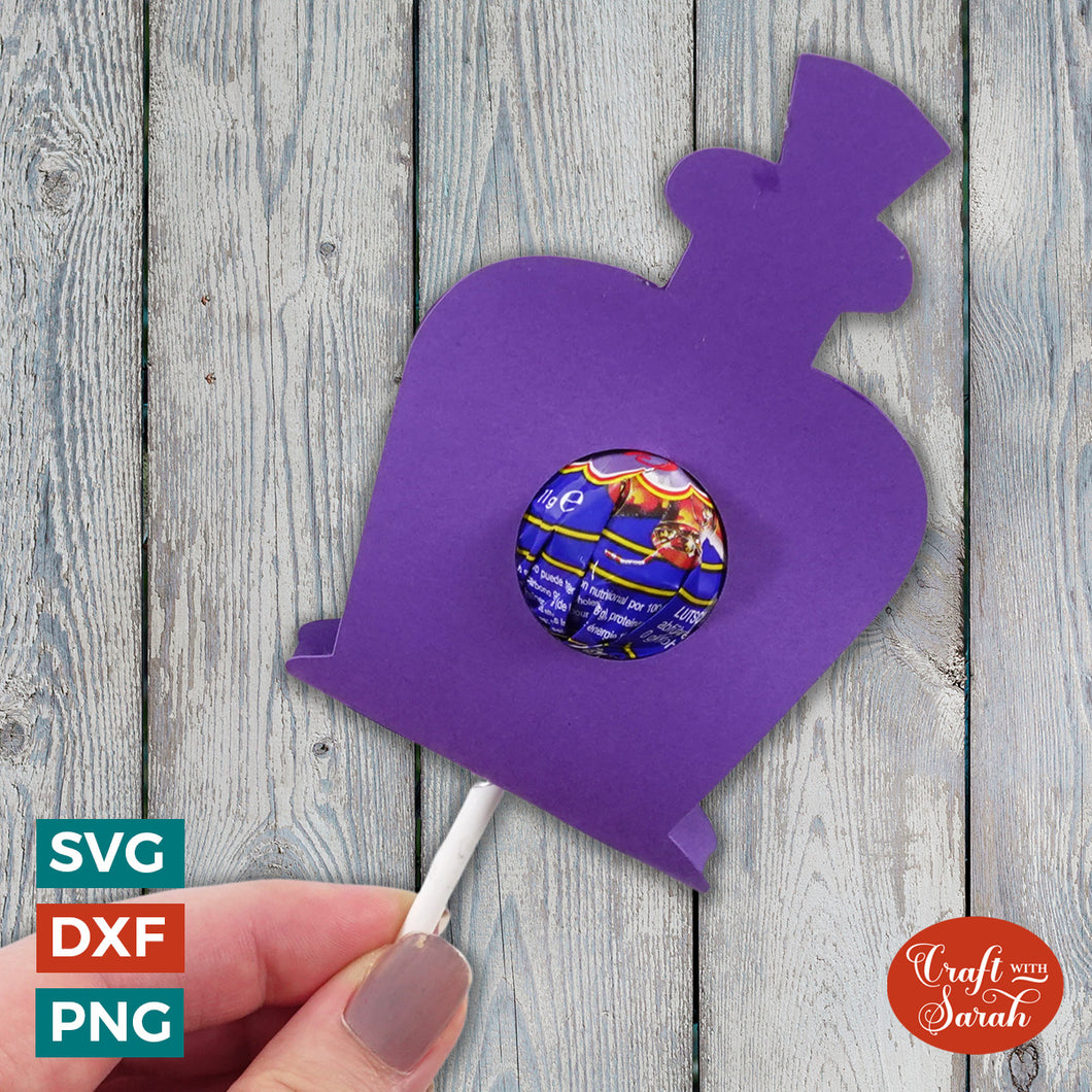 Poison Bottle Lollipop Holder SVG | Halloween Lollipop Holder