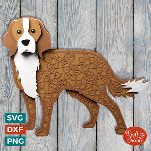 Mixed Breed Dog SVG | Medium Size Cross Breed Dog Cutting File