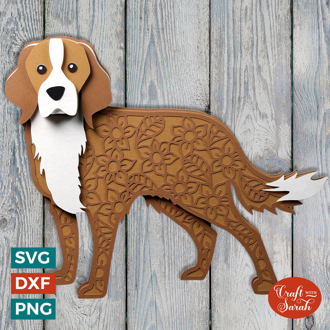 Mixed Breed Dog SVG | Medium Size Cross Breed Dog Cutting File