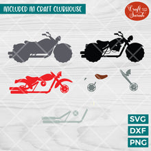 Load image into Gallery viewer, Motorbike or Motorcycle SVG | Vinyl Version
