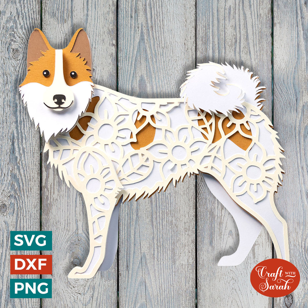 Norrbottenspets SVG | Layered Norrbottenspitz / Nordic Spitz Cutting File