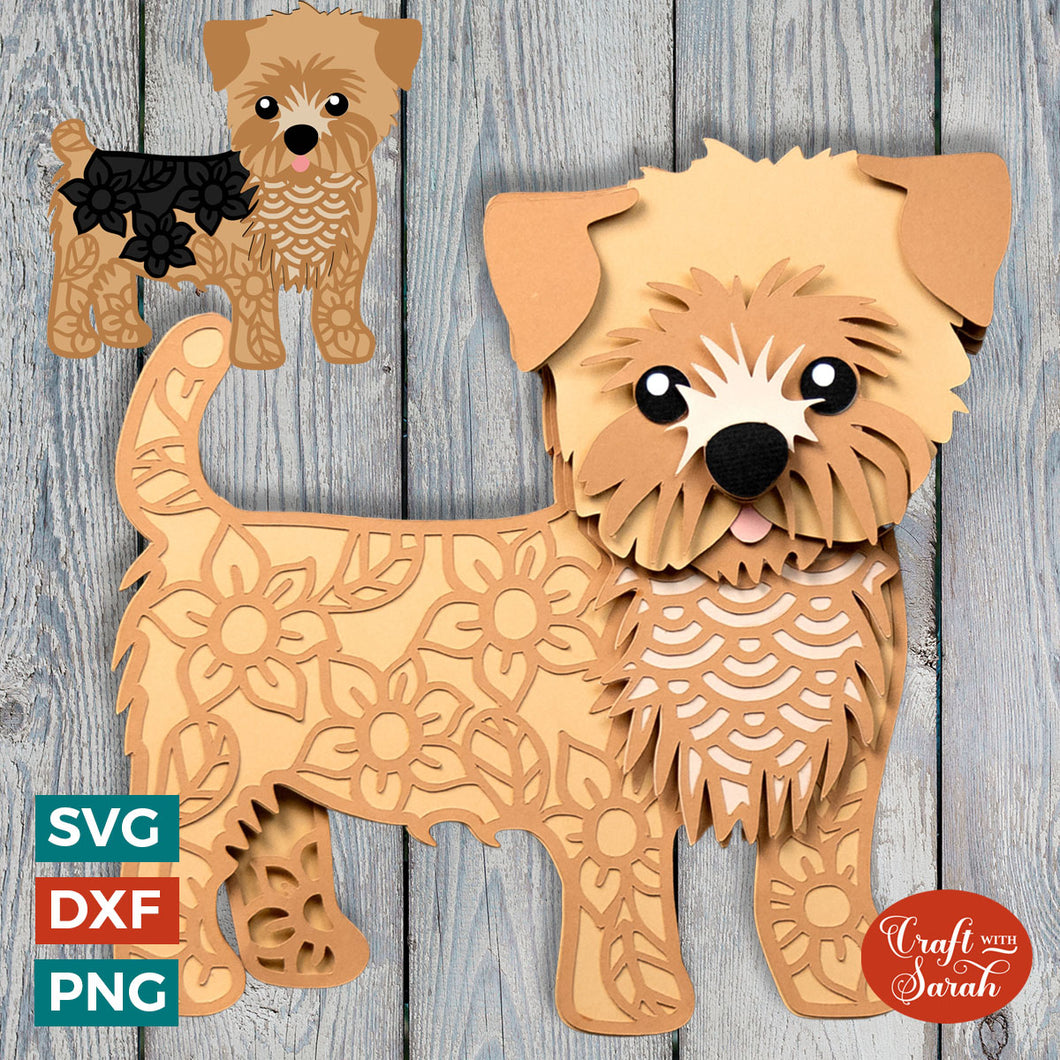 Norfolk Terrier SVG | Layered Norwich Terrier Dog Cutting File