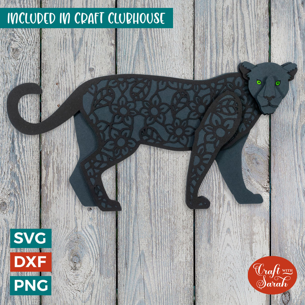 Panther SVG | 3D Black Panther SVG