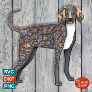 Plott Hound SVG | Layered Plotthound Cutting File