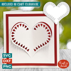Popout Heart Card | "Cut & Fold" Greetings Card 5