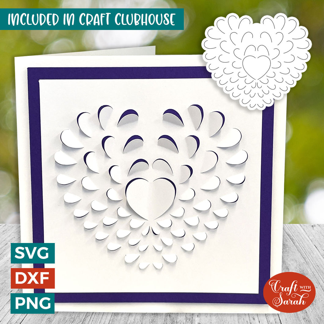 Heart Frills Card | 