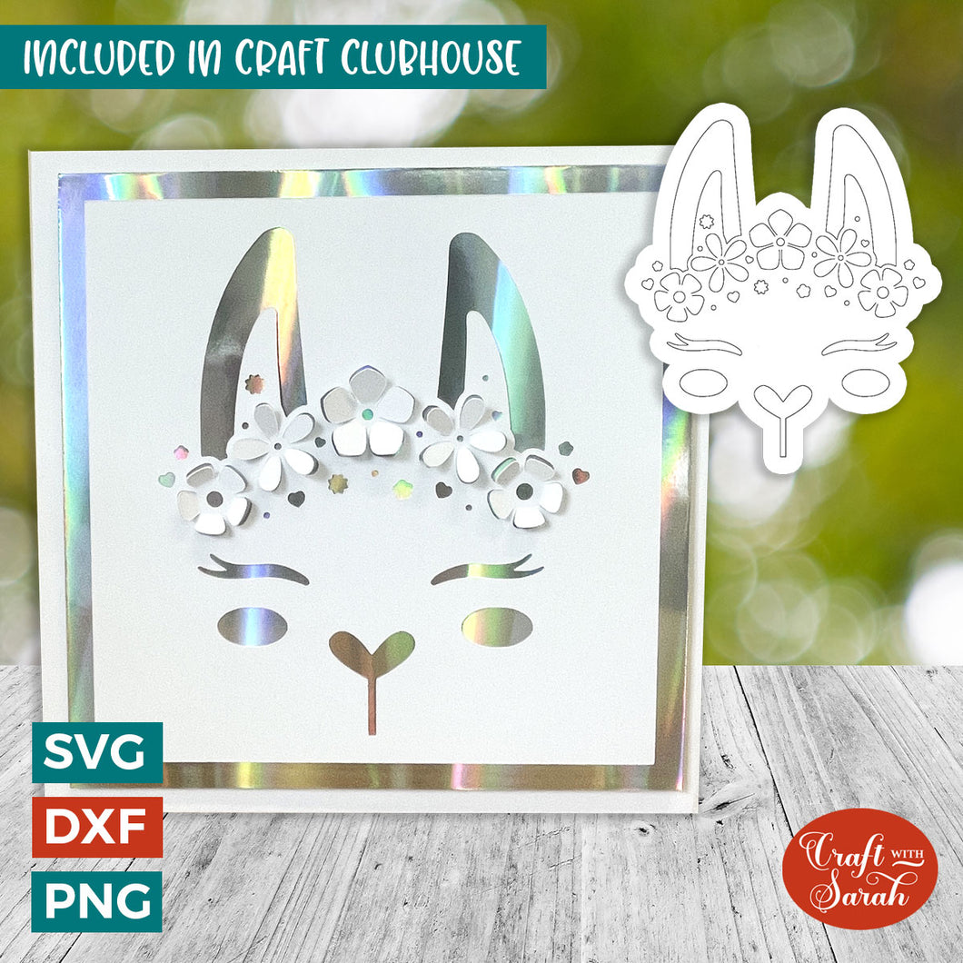 Popout Llama Crown Card | 