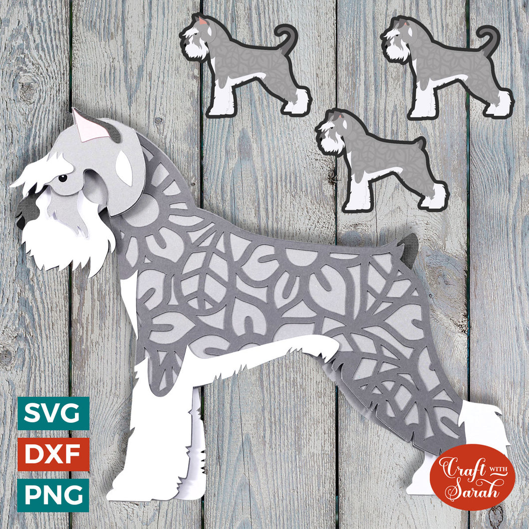 Schnauzer SVG | Schnauzer Cutting File