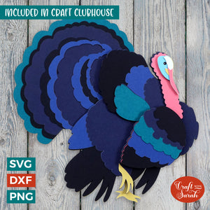 Turkey SVG | Layered Turkey Cutting File