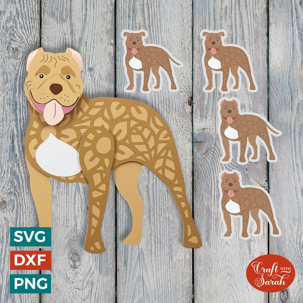 XL American Bulldog SVG | Am Bull Cutting File