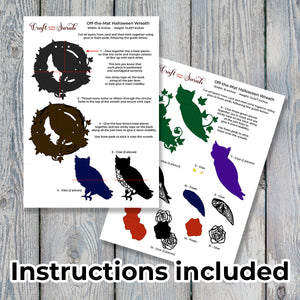 Halloween Wreath Layered SVG | Giant Off-the-Mat Wreath