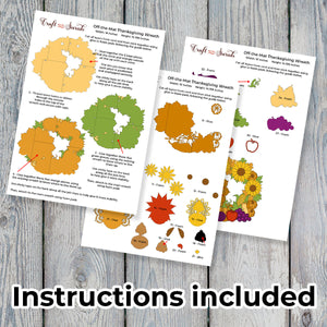 Thanksgiving Wreath Layered SVG | Giant Off-the-Mat Wreath