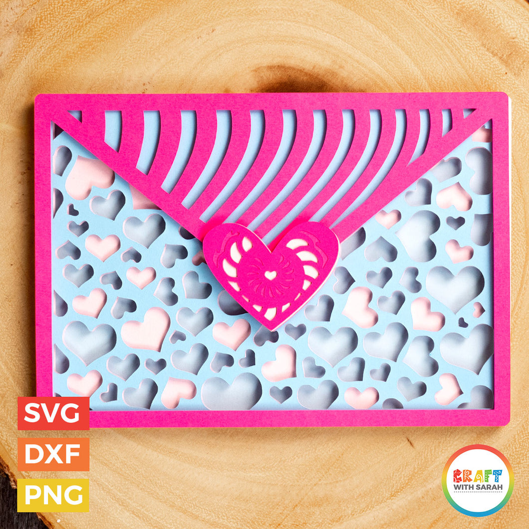 Love Letter SVG | Layered Valentine's Day Love Letter Cutting File