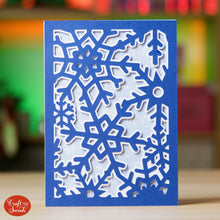 Load image into Gallery viewer, Pop Out Snowflake Card SVG | Pop Up Christmas Card Cutting File
